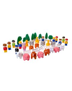 Vikings Toys - dyr og figurer i spand