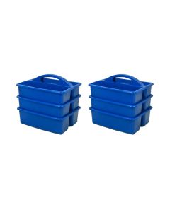 Opbevaringskasser med håndtag - 6 stk