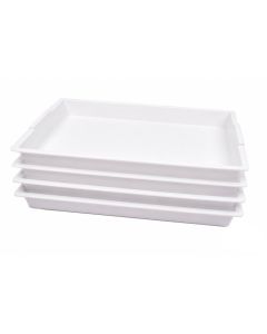 Plastbakker - 4 stk. 40,5 x 30,5 x 4 cm.
