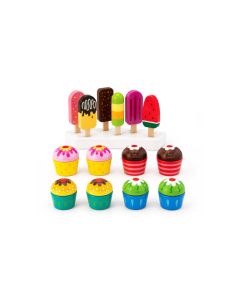 Legemad, Ispinde og cupcakes - 18 dele