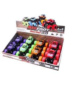 Monster Truck Jeep - 8 stk - 9 cm - 1:36