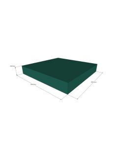 Tumlemadras 100 x 100 x 15 cm, grøn