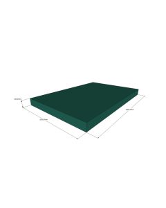 Tumlemadras 150 x 100 x 10 cm, grøn