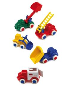 Biler, arbejds-, Vikingtoys 8 stk.á 14cm