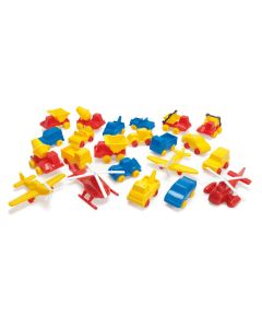 Biler & Fly, plast - 22 dele