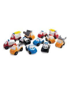 Biler, Funcars, plast, 12 stk ass.