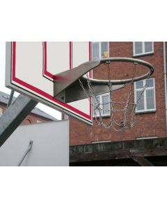 Basketball ring - Galvaniseret, med net